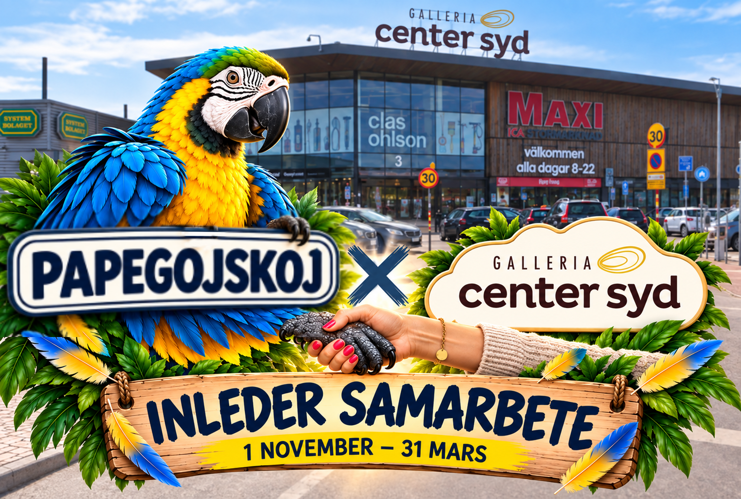 Samarbete med Galleria CenterSyd